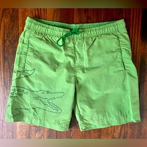 Lacoste Croc Green Men's Swim Trunks Size M
